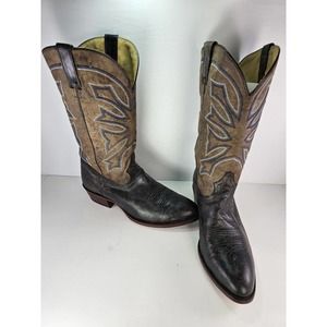 Men's Stetson Distressed Leather Western Boots 3033 Cowboy Boots 11.5 EE